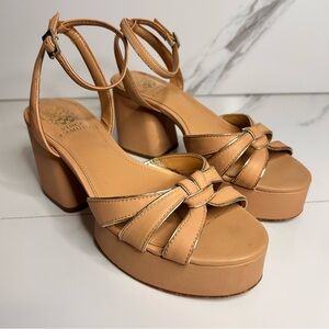 Vince Camuto Tan Platform Sandals